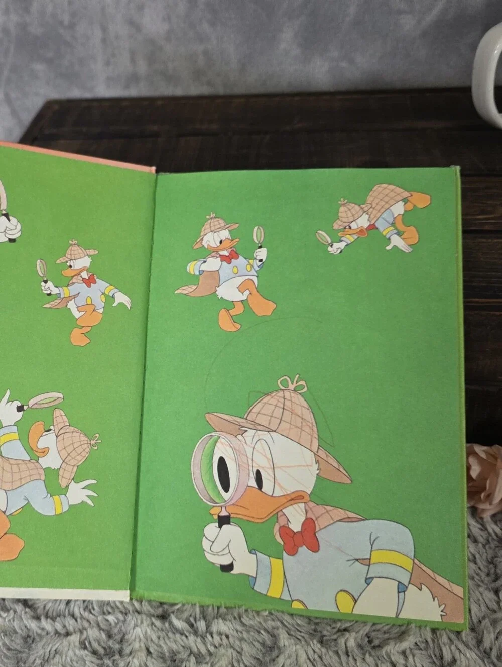 Vintage Disney Kids Book The Mystery of the Missing Peanuts 1970s Hardcover